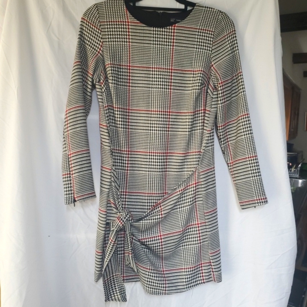 Zara Houndstooth Dress Size S